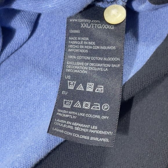 Tommy Hilfiger Rugby Polo Shirt Men 2XL Blue Striped Academic Preppy SOLD OUT - Picture 11 of 12